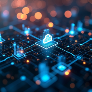 AI agents exchanging data via event-driven architecture in a modern enterprise system