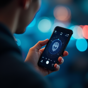 User engaging with Meta's AI app on a mobile device