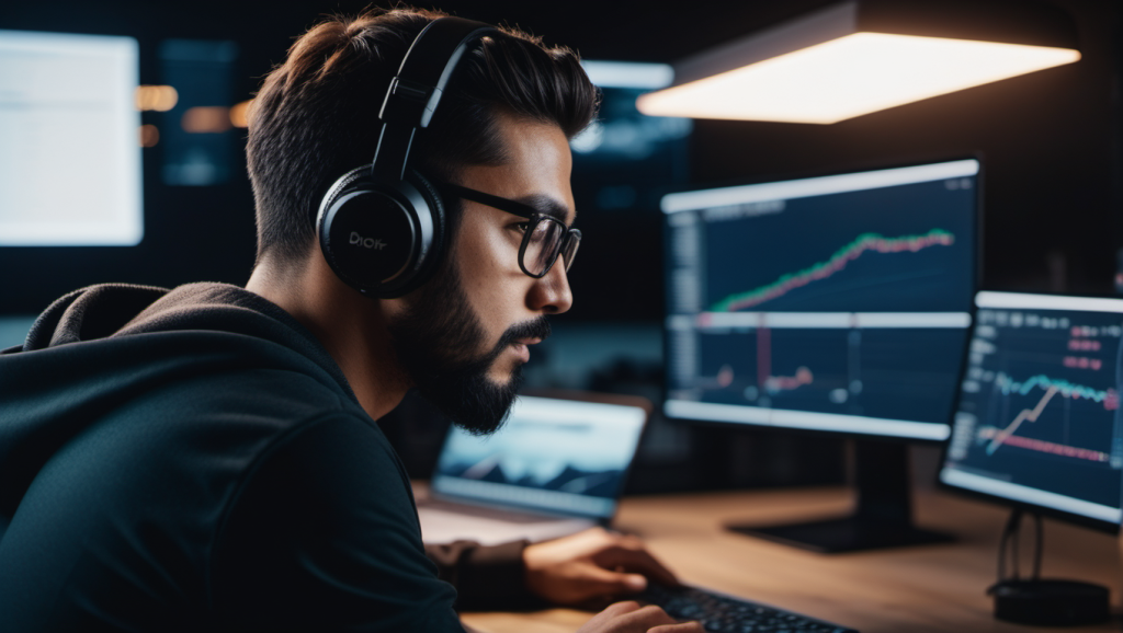 A man working on modern web development
