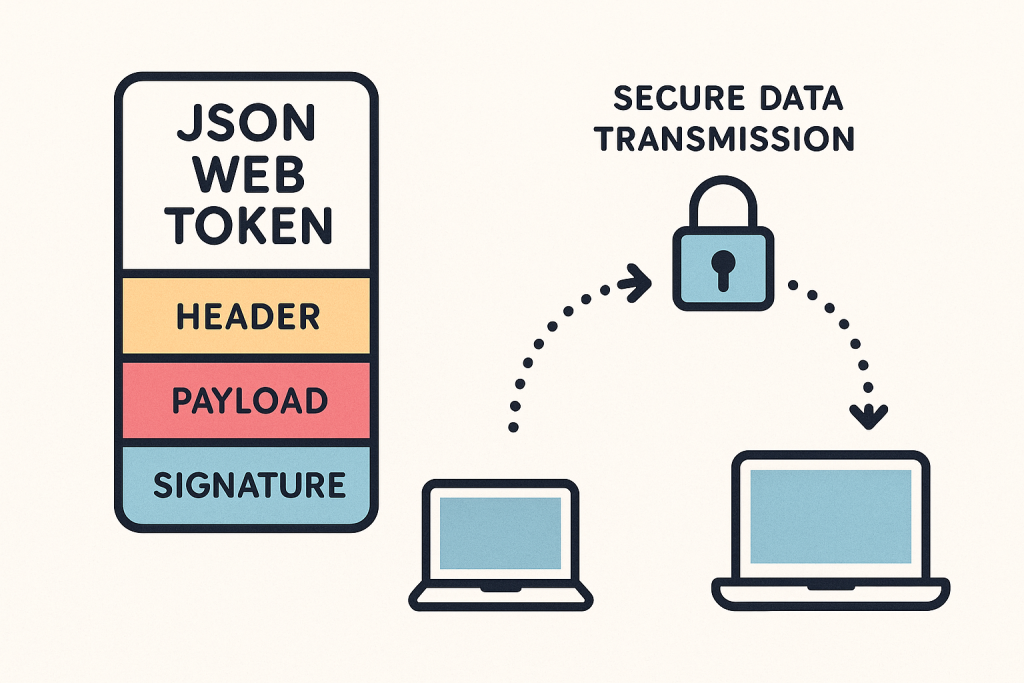 Illustration showing JSON Web Token (JWT)