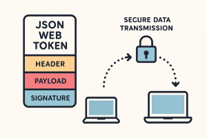 Illustration showing JSON Web Token (JWT)