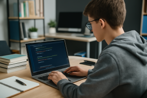 a young student in Fullstack field