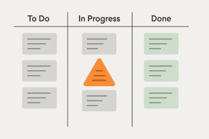 Agile sprint board with a highlighted spike story card designated for research and risk reduction, differentiating it from user stories