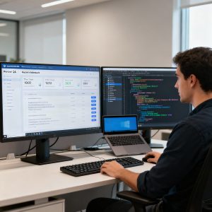 Developers running automated QA tests in preview environments