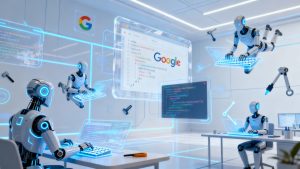AI agents collaborating in Google Antigravity to automate software development tasks