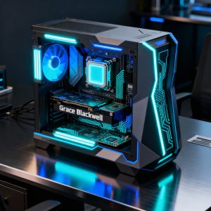 NVIDIA DGX Spark desktop AI supercomputer powered by Grace Blackwell architecture