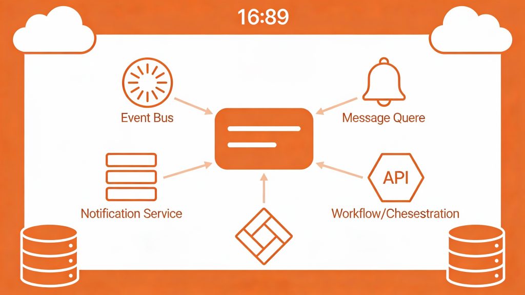 AWS application integration services architecture diagram