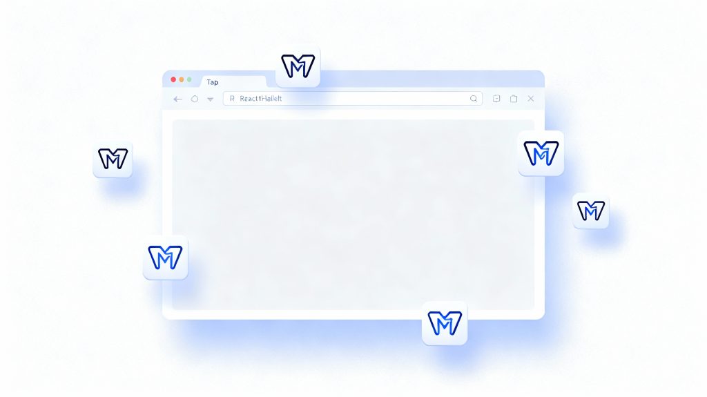 React Helmet library optimizing SEO metadata in a React web application