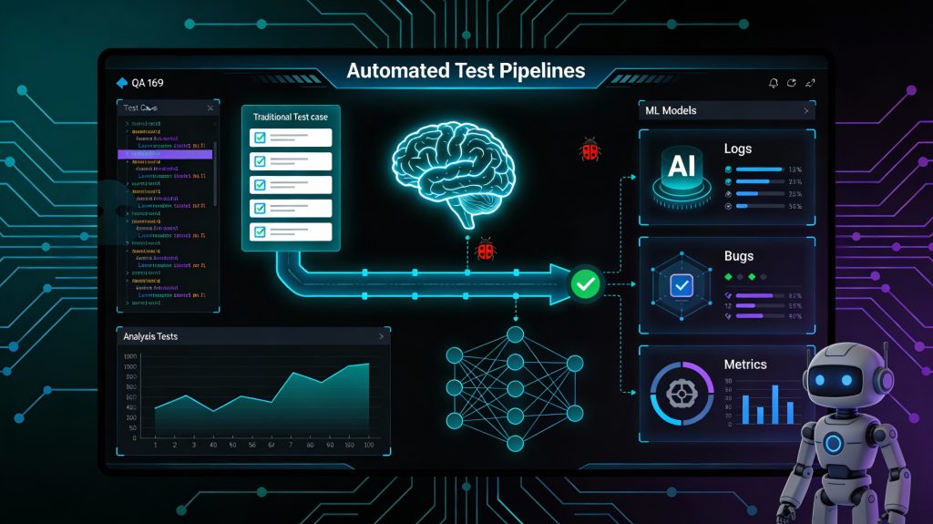 AI-driven software testing automation with machine learning models