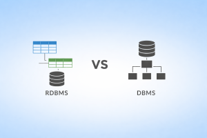 RDBMS vs DBMS comparison illustration